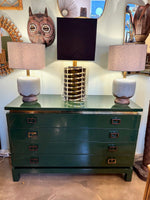 Mid century chest of drawers green lacquered by Guy Lefevre for Maison Jansen - 1970s - French - Mid Century Furniture London