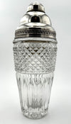 Mid Century crystal & silver cocktail shaker by Florentine silversmith Italo Gori - 1940s - Italian