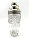 Mid Century crystal & silver cocktail shaker by Florentine silversmith Italo Gori - 1940s - Italian