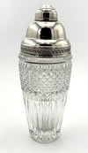 Mid Century crystal & silver cocktail shaker by Florentine silversmith Italo Gori - 1940s - Italian