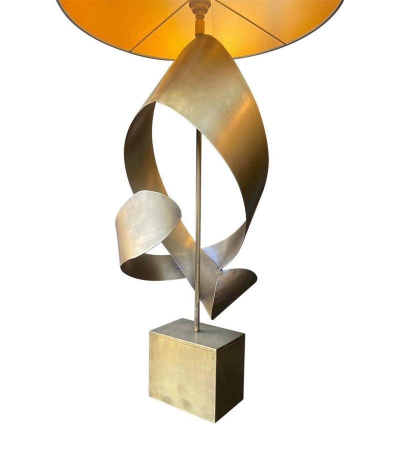 Mid Century Italian sculptural brass table lamps - 1970s