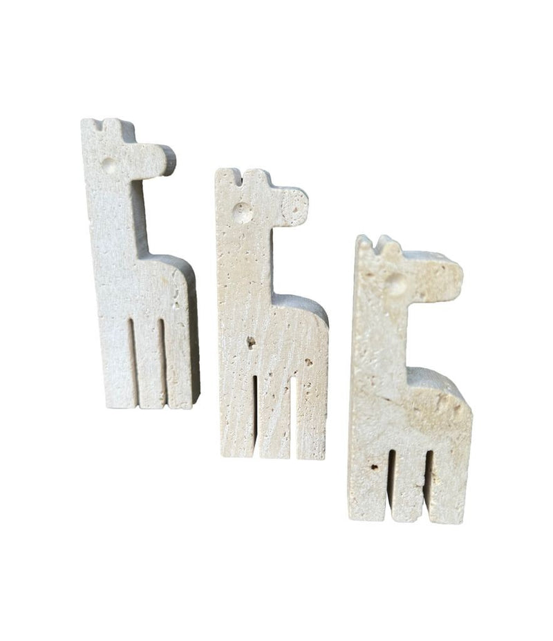 Mid century Travertine Giraffes by Fratelli Mannelli - 1970s - Italian