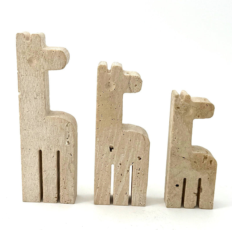 Mid century Travertine Giraffes by Fratelli Mannelli - 1970s - Italian