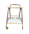 Mid Century Drinks Trolley brass and lacquered wood by Mid century bar trolley by Cesare Lacca - Italian