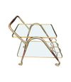 Mid Century Drinks Trolley brass and lacquered wood by Mid century bar trolley by Cesare Lacca - Italian