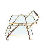 Mid Century Drinks Trolley brass and lacquered wood by Mid century bar trolley by Cesare Lacca - Italian