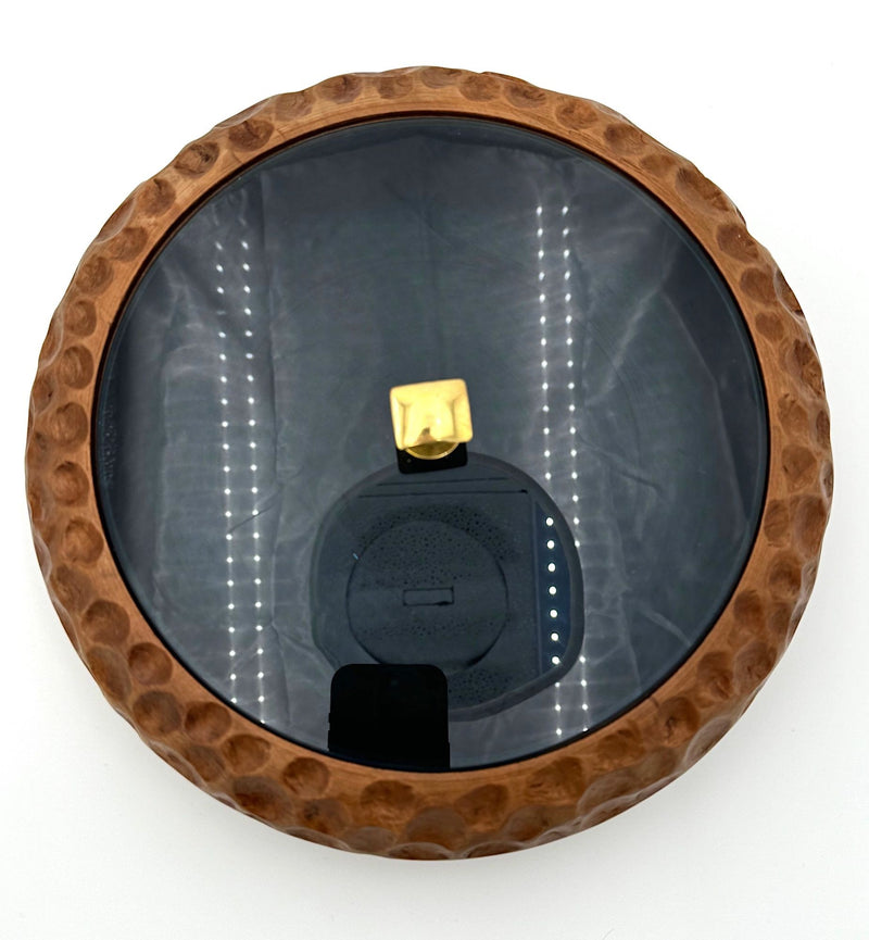 Mid century carved wooden and blue glass accessories box - Pietro Chiesa for Fontana Arte - 1950s