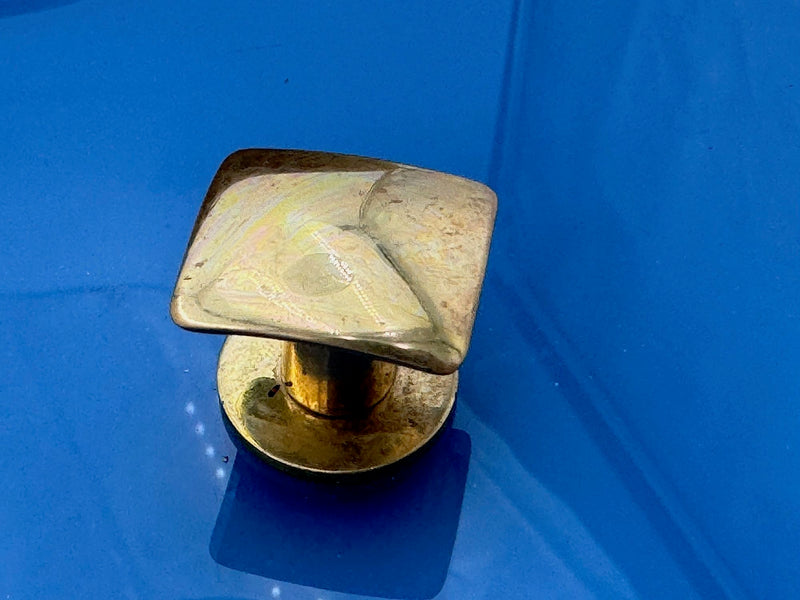 Mid century carved wooden and blue glass accessories box - Pietro Chiesa for Fontana Arte - 1950s