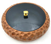 Mid century carved wooden and blue glass accessories box - Pietro Chiesa for Fontana Arte - 1950s