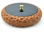 Mid century carved wooden and blue glass accessories box - Pietro Chiesa for Fontana Arte - 1950s