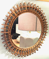 Mid century bamboo mirror by Franco Albini for Bonacina - French - 1970s