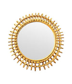 Mid century bamboo mirror by Franco Albini for Bonacina - French - 1970s