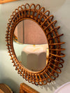 Mid century bamboo mirror by Franco Albini for Bonacina - French - 1970s