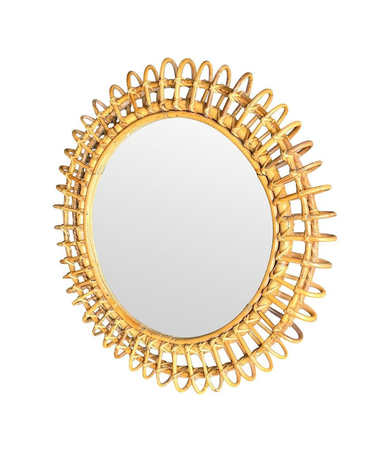 Mid century bamboo mirror by Franco Albini for Bonacina - French - 1970s