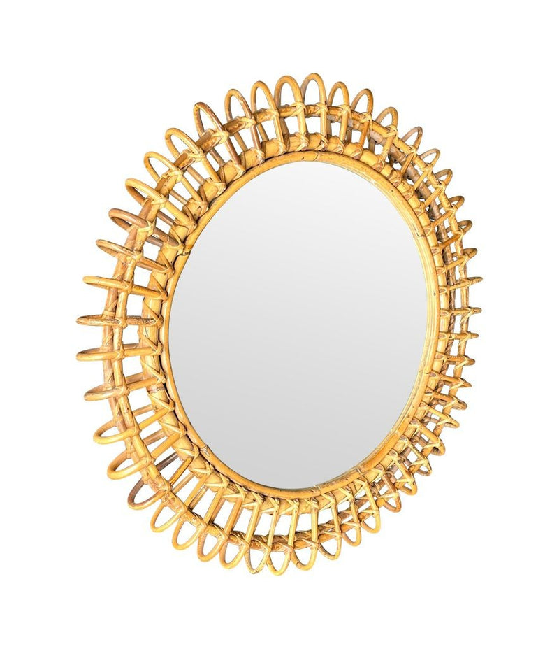 Mid century bamboo mirror by Franco Albini for Bonacina - French - 1970s
