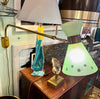 Mid century wall light 1950s Italian telescopic reading wall light