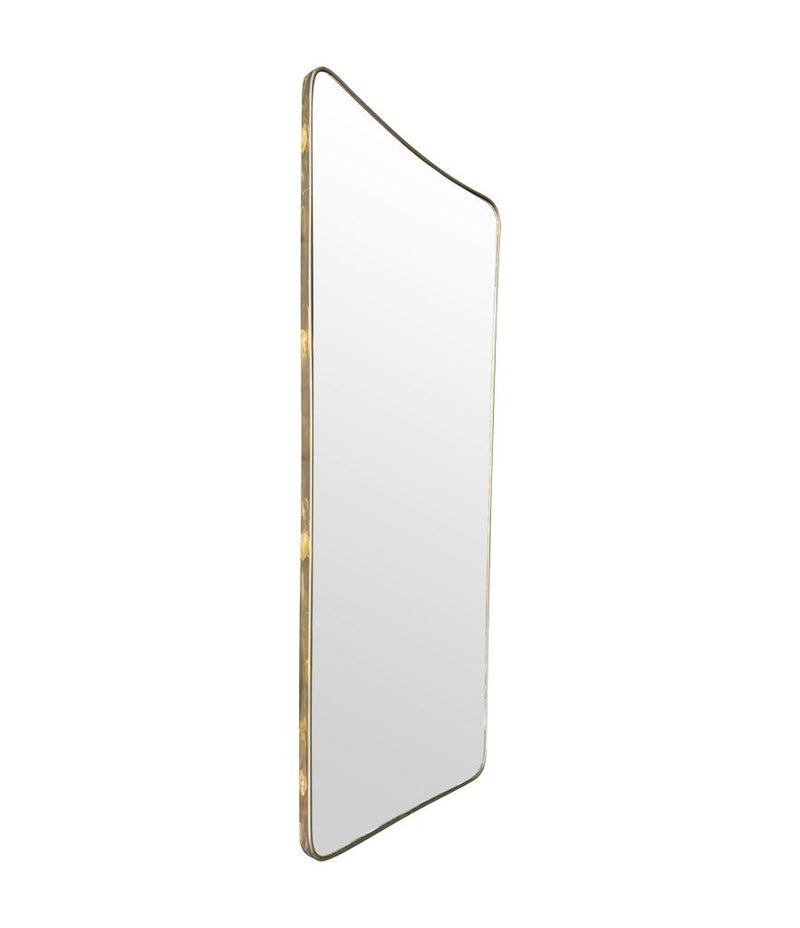 Mid century mirror shield mirror Italian 1950s