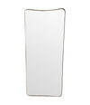Mid century mirror shield mirror Italian 1950s