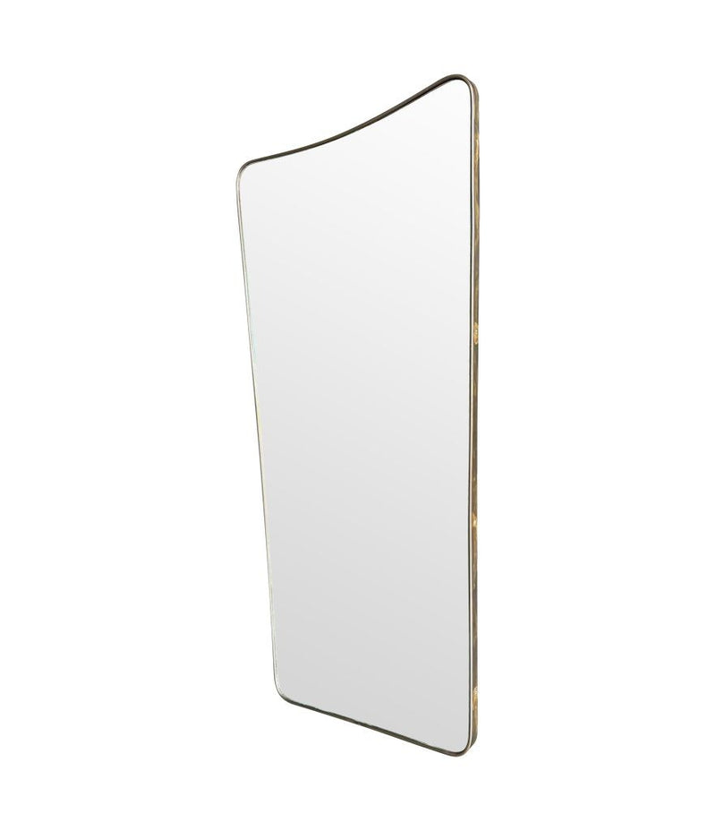 Mid century mirror shield mirror Italian 1950s