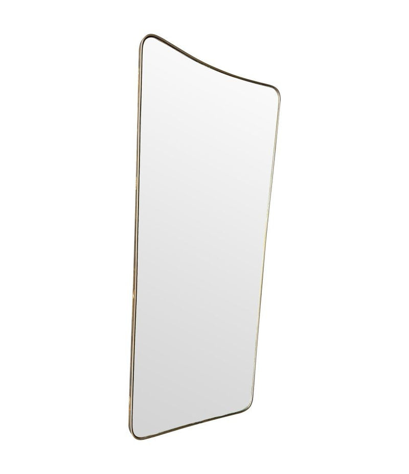 Mid century mirror shield mirror Italian 1950s
