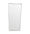 Mid century mirror shield mirror Italian 1950s