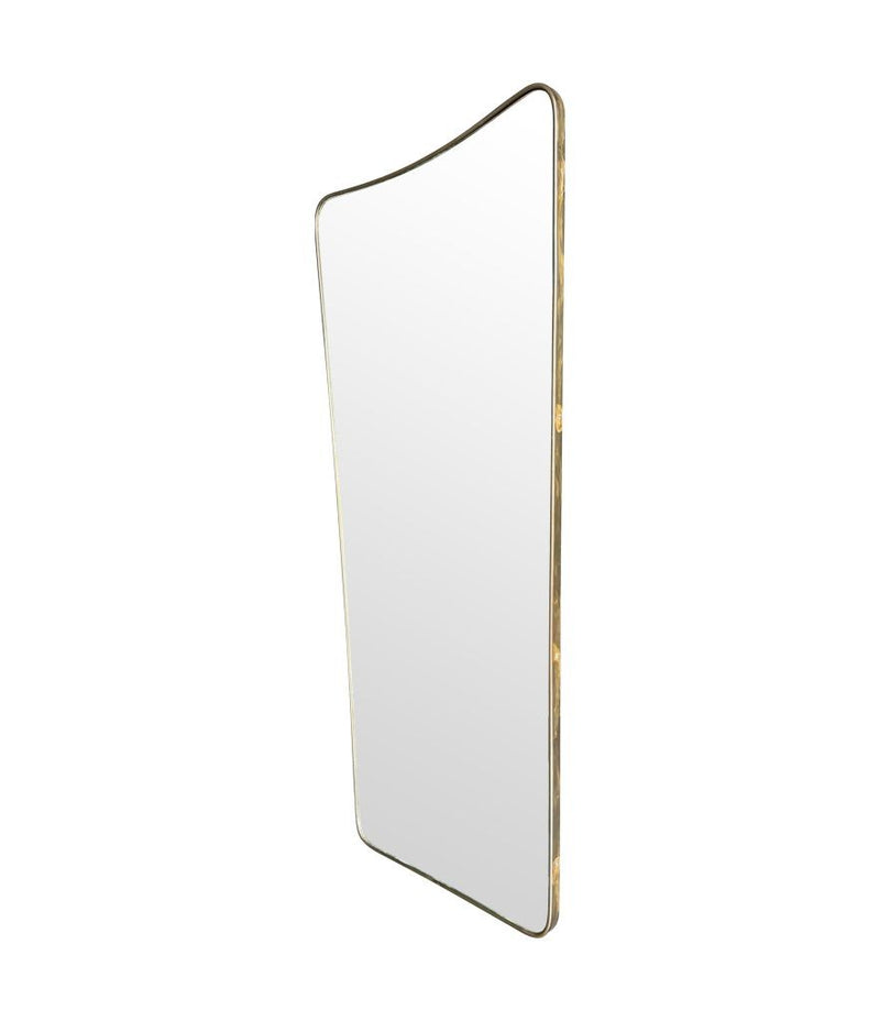 Mid century mirror shield mirror Italian 1950s
