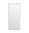 Mid century mirror shield mirror Italian 1950s