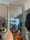 Mid century mirror shield mirror Italian 1950s