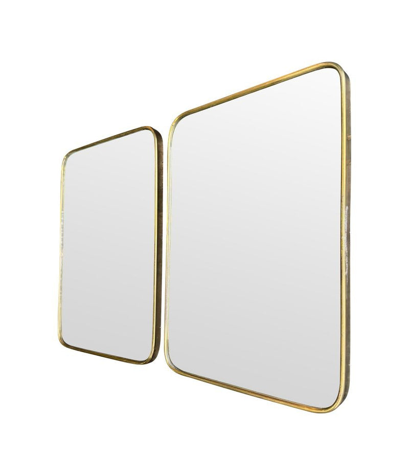 Mid century mirrors 1950s Italian brass framed