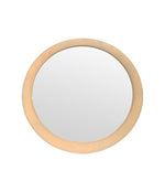 Large pink concave framed circular mirror in style of Max Ingrand for Fontana Arte