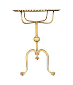 Mid century martini table gilt wrought iron Spanish 1950s - Mid century side table