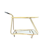 Mid Century Italian brass bar trolley 1950s