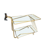 Mid Century Italian brass bar trolley 1950s