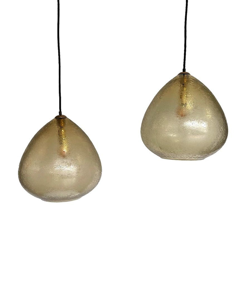 A pair of 1960s Murano glass ceiling lights by Luigi Caccia Dominioni for Azucena