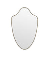 Mid Century Mirror - Italian Shield Mirror - 1950s -  Ed Butcher Antique Shop London