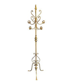 Ornate 1950's Style Italian Gilt Wrought Iron Coat Stand in the manner of Hans Kogl - Mid Century Furniture - Ed Butcher Antique Shop London