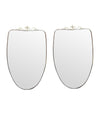 Pair 1960s Italian Shield Mirrors - Mid Century Mirrors - Ed Butcher Antiques