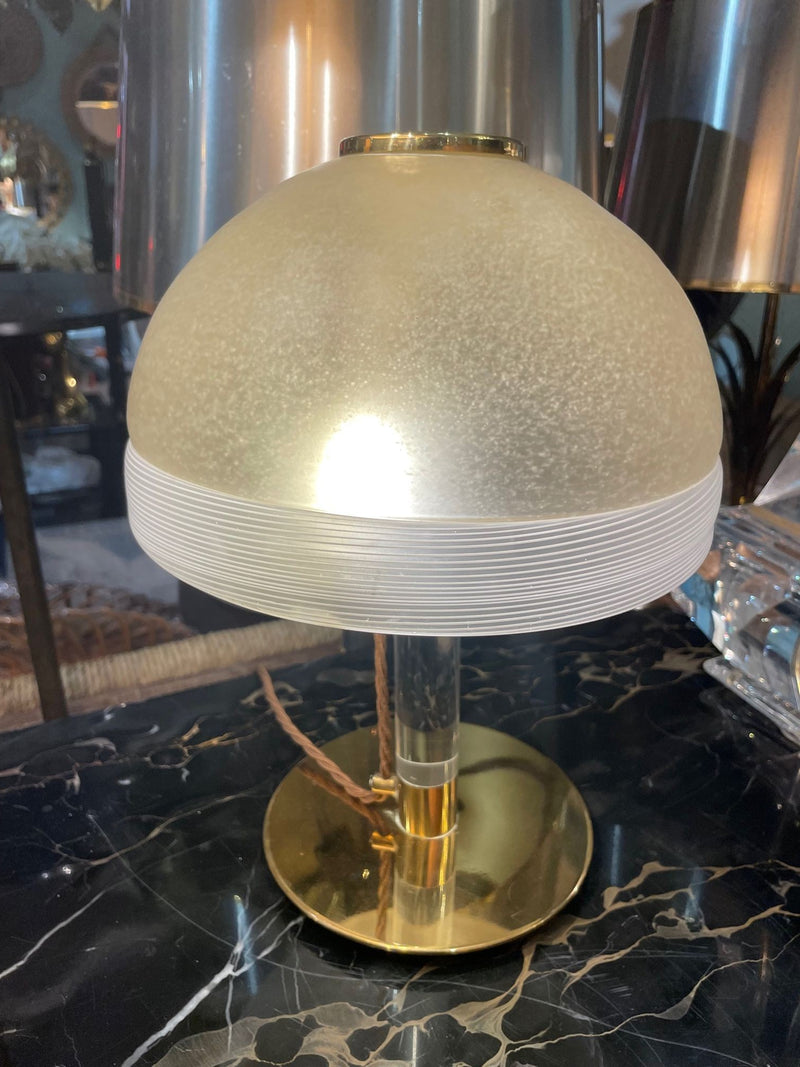 Vintage table lamps - Mid century lamps -vintage murano lamps - Vintage lamps - glass dome table lamps - Ed Butcher Antiques - Antique Shop London