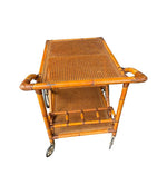 Vintage Drinks Trolley - Italian Riviera -  1970s - Bamboo - Rattan - Ed Butcher Antique Shop London