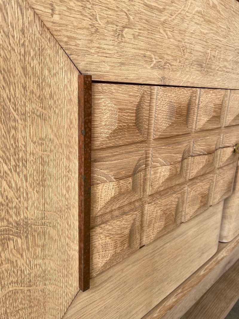 Antique Furniture - 1940s Sideboard - Charles Dudouyt - Bleached Oak - Ed Butcher Antique Shop London