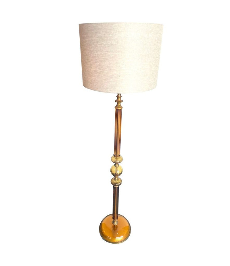 Mid Century Lighting - Murano  Floor Lamp - 1950s - Yellow Glass - Ed Butcher Antique Shop London