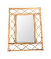 1970S ITALIAN RIVIERA RECTANGULAR BAMBOO MIRROR