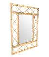 1970S ITALIAN RIVIERA RECTANGULAR BAMBOO MIRROR