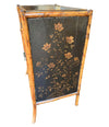 19TH CENTURY CHINOISERIE PAINTED BAMBOO CABINET WITH TWO DRAWERS AND TWO DOORS