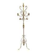 Ornate 1950's Style Italian Gilt Wrought Iron Coat Stand in the manner of Hans Kogl - Mid Century Furniture - Ed Butcher Antique Shop London
