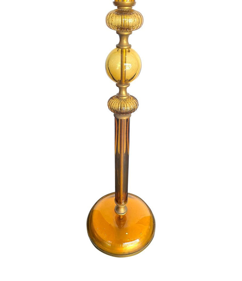 Mid Century Lighting - Murano  Floor Lamp - 1950s - Yellow Glass - Ed Butcher Antique Shop London