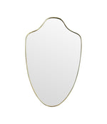 Mid Century Mirror - Italian Shield Mirror - 1950s -  Ed Butcher Antique Shop London