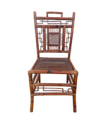 Set of Six 1920s Chinoiserie French Bamboo Dining Chairs - Art Deco Furniture - Ed Butcher Antiques 