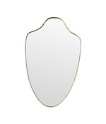 Mid Century Mirror - Italian Shield Mirror - 1950s -  Ed Butcher Antique Shop London