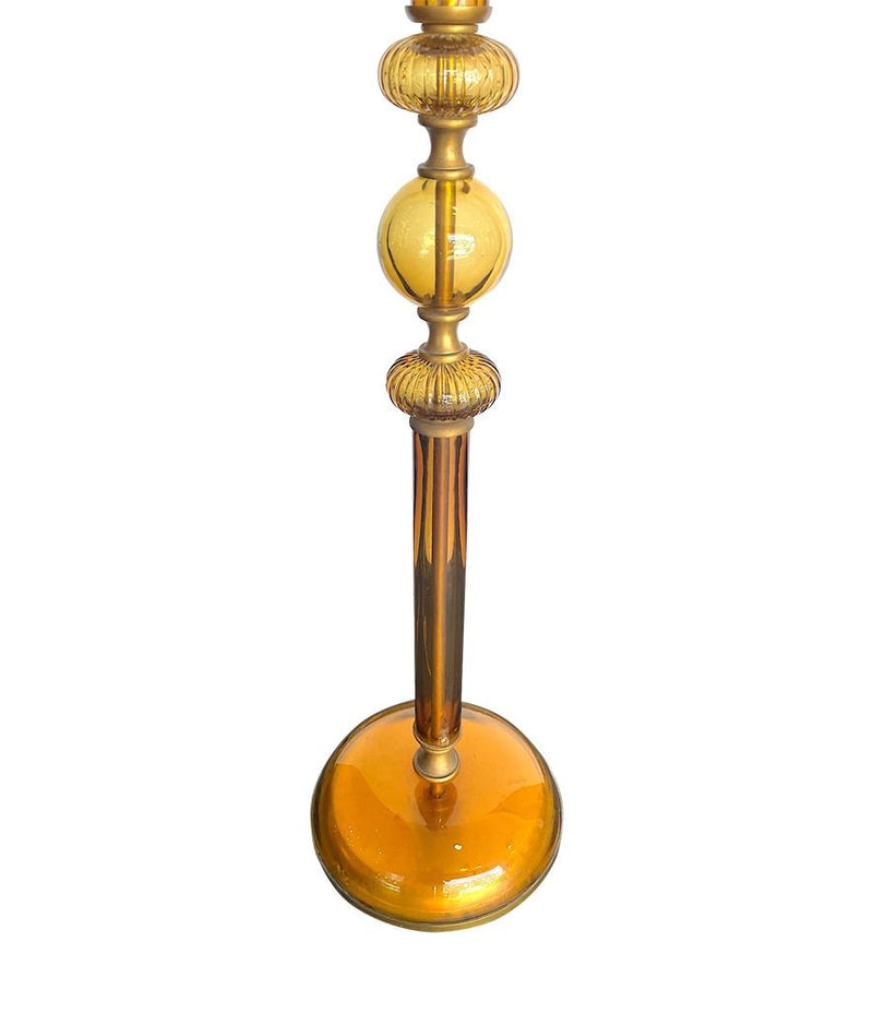 Mid Century Lighting - Murano  Floor Lamp - 1950s - Yellow Glass - Ed Butcher Antique Shop London